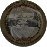 France, Jeton, Fables De La Fontaine, Rat Des Villes & Rat Des Champs, Nickel - Autres & Non Classés