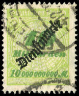 Deutsches Reich, 1923, D 86, Gestempelt - Servizio