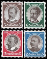 Deutsches Reich, 1934, 540-43, Postfrisch - Otros & Sin Clasificación