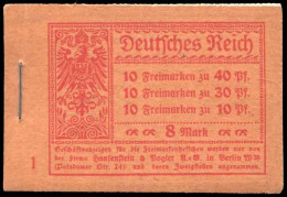 Deutsches Reich, 1921, MH 14.1 A, Postfrisch - Carnets