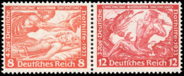 Deutsches Reich, 1933, W 57, Postfrisch - Zusammendrucke