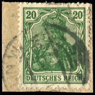 Deutsches Reich, 1920, 143 C, Briefstück - Sonstige & Ohne Zuordnung