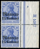 Deutsche Auslandspost Marokko, 1906, 37 A HAN U, Postfrisch, ... - Deutsche Post In Der Türkei