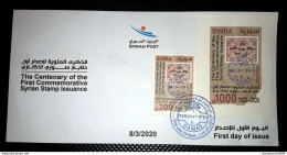 Syria, Syrie ,Syrien ,2020 , The Centenary Of First Syrian Stamp, FDC,  MNH** - Syrië