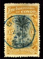 Congo Boma Oblit. Keach 1.5-DMT(S)Y (encre Bleue) Sur C.O.B. 20 Le 12/08/1902 - Gebraucht