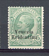 TRENTIN  Yv. SA, N° 21 *  5c  Timbres D'Italie 1901-1917 Surchargés Cote 5 Euro BE R 2 Scans - Trentin