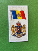 Player's Cigarettes Card National Flags And Arms - Roumania - Andere & Zonder Classificatie