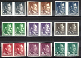 GOUVERNEMENT GÉNÉRAL ** MNH - 1941 - SÉRIE ADOLF HITLER NON DENTELÉ EN PAIRE - PAAR SATZ UNGEZÄHNT -  - Generalregierung