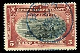 Congo Boma Oblit. Keach 1.6-DMT(S)Y (encre Bleue) Sur C.O.B. 15 Le 17/07/1900 - Used Stamps