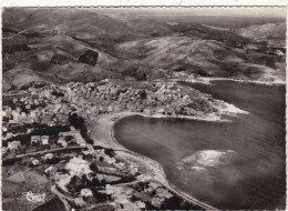 66. BANYULS SUR MER. CPA. VUE PANORAMIQUE  AERIENNE . ANNEE 1957 + TEXTE - Banyuls Sur Mer