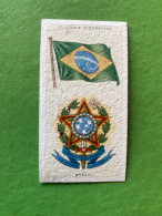 Player's Cigarettes Card National Flags And Arms - Brazil - Other & Unclassified