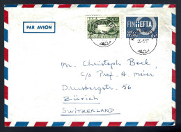 LETTRE DE LA FINLANDE - 1967 - POUR LA SUISSE - PAR AVION - Lettres & Documents