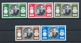 Monaco N°1265/69** (MNH) 1981 - Couple Princier - Unused Stamps