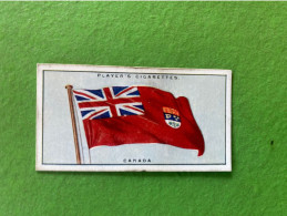 Player's Cigarettes Card Flags Of The League Of Nations - Canada - Andere & Zonder Classificatie