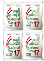 Syrie , Syrien , Syria 2023 National Day, Block 4, MNH** - Syrie