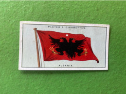 Player's Cigarettes Card Flags Of The League Of Nations - Albania - Otros & Sin Clasificación