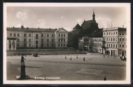 AK Bromberg, Friedrichplatz Mit Denkmal Aus Der Vogelschau  - Westpreussen