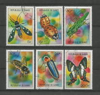 Guinée Rep. 1973 Insects  Y.T. 494/499 (0) - República De Guinea (1958-...)
