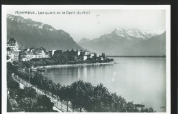14789 - SUISSE - MONTREUX - Les Quais Et La Dent Du Midi - Montreux