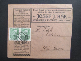 BRIEF Studenec Jilemnice - Český Brod J.Hák 1909 Böhmen Mähren  /// P6264 - Briefe U. Dokumente