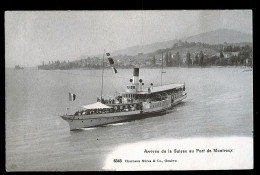 14790 - SUISSE - Arrivée De La SUISSE Au Port De MONTREUX - Montreux