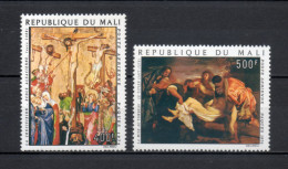 MALI  PA  N° 214 + 215   NEUFS SANS CHARNIERE  COTE 7.00€    NOEL PEINTRE TABLEAUX - Mali (1959-...)