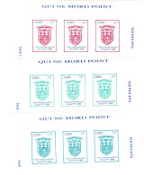 FRANCE  TIMBRES DE GREVE DE LYON EN PETITS FEUILLETS   (VOIR CATALOGUE DALLAY) - Timbres