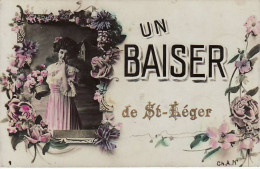 CP Un Baiser De St-Léger 1910 Envoyé à Ostende - Saint-Leger