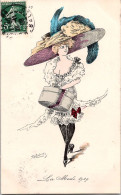 CPA Illustrateur Roberty.  Aquarellée Femme Lady  Chapeau Immense La Mode En 1910 - Otros & Sin Clasificación