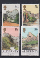 Año 1986 Yvert Nº 28/31 Fortificaciones Tipicas - Alderney