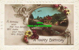 R605752 A Birthday Wish That True Delight Will Make Your Hours Very Bright. A Ha - World