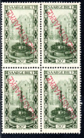 3046. 1927 30 C. DIENSTMARKE MNH BLOCK OF 4.DOT ON GUM. - Dienstmarken