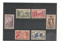 NOUVELLE CALÉDONIE 1937 N° 166/171*  Cote : 26,00 € - Unused Stamps