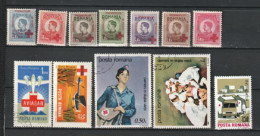 Lot 12 Timbres ROUMANIE Croix Rouge Red Cross  Neufs & Oblitérés - Croix-Rouge