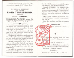 DP Elodie Terrebrood ° Stekene 1873 † 1958 X Karel Janssens - Andachtsbilder