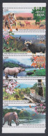 Inde India 2006 MNH Se-tenant National Parks Wildlife, Rhinoceros, Rhino, Elephant, Ddeer, Leopard, Tiger, Bear, Bird - Briefe U. Dokumente