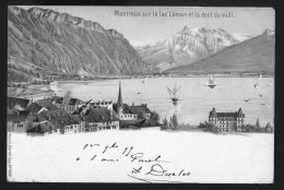 14808 - SUISSE - MONTREUX Sur Le Lac Leman Et La Dent Du Midi  - DOS NON DIVISE - Montreux