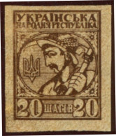 Pays : 491 (Ukraine : Ukraine Et Ukraine Occidentale : République Populaire)  Yvert Et Tellier N° :   40 (o)  Non Dentel - Ukraine