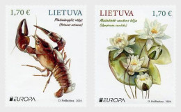 Lithuania / Litouwen - Postfris / MNH - Complete Set Europa, Underwater World 2024 - Lithuania