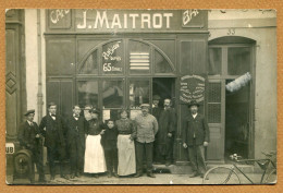 CAFE - RESTAURANT  : " Maison J. MAITROT "  Carte à Localiser - Te Identificeren