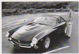 STEVE MCQUEEN AVEC FERRARI 250 GT - CARTE POSTALE 10X15 CM NEUF - Passenger Cars