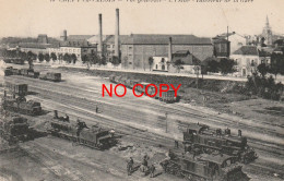 60 CREPY-EN-VALOIS. Usine Et Trains à L'intérieur De La Gare 1917 - Crepy En Valois