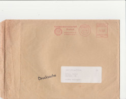 Deutsche Bundespost Brief Mit Freistempel VGO PLZ Oben Rostock 1992 Kreishandwerkerschaft B83 1768 - Frankeermachines (EMA)