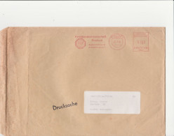Deutsche Bundespost Brief Mit Freistempel VGO PLZ Oben Rostock 1992 Kreishandwerkerschaft B83 1768 - Franking Machines (EMA)