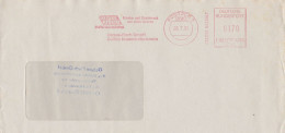 Deutsche Bundespost Brief Mit Freistempel VGO PLZ Oben Rostock 1991 Ostsee Fisch F82 4770 - Macchine Per Obliterare (EMA)