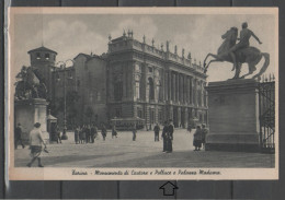 Torino - Monumento Di Castore E Polluce E Palazzo Madama (animata Con Carabinieri) - Palazzo Madama