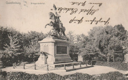 Quedlinburg Gel.1907  Kriegerdenkmal - Quedlinburg