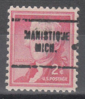 USA Precancel Vorausentwertungen Preo Locals Michigan, Manistique 704 - Precancels