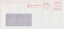 Deutsche Bundespost Brief Mit Freistempel VGO PLZ Oben Rostock 1993 HEVAG B66 4940 - Macchine Per Obliterare (EMA)