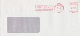 Deutsche Bundespost Brief Mit Freistempel VGO PLZ Oben Rostock 1993 HEVAG B66 4955 - Frankeermachines (EMA)